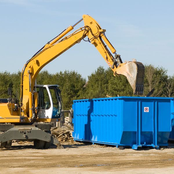 can i choose the location where the residential dumpster will be placed in Halifax County North Carolina